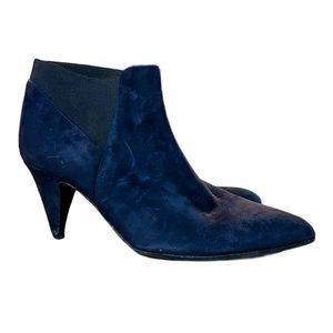 Kate Spade Navy Ankle Small Heel Booties